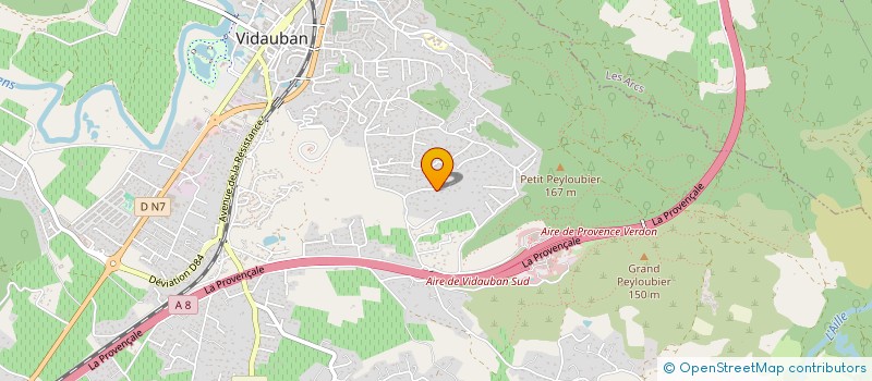localisation de l'entreprise MONSIEUR FRANCK CHIEUSSE  VIDAUBAN