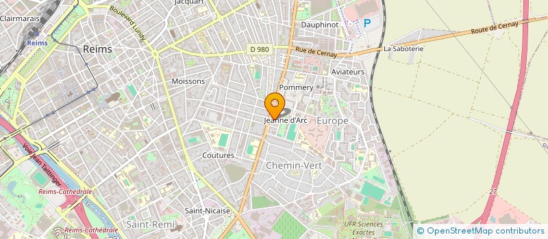 localisation de l'entreprise MONSIEUR FRANCK CHOBERT  REIMS