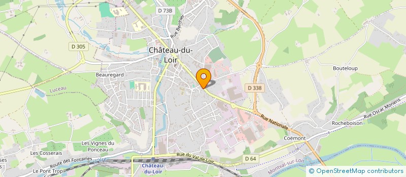 localisation de l'entreprise MONSIEUR FRANCK CHOCHOIS  MONTVAL-SUR-LOIR