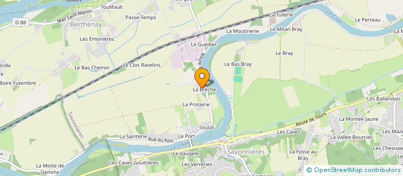 localisation de l'entreprise MONSIEUR FRANCK CHOLLET à SAVONNIERES