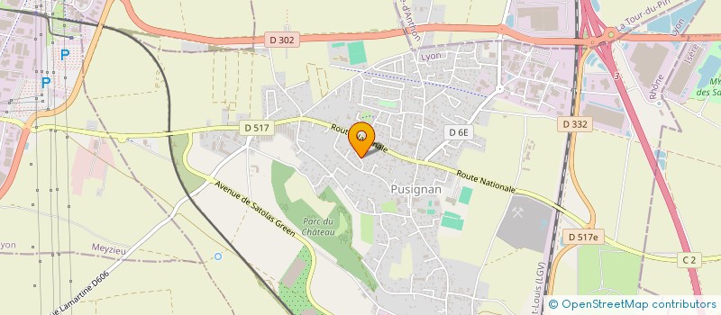 localisation de l'entreprise MONSIEUR FRANCK CHOPAR  PUSIGNAN