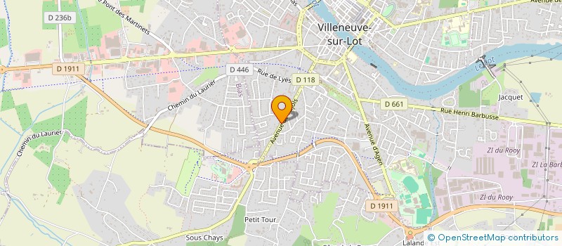 localisation de l'entreprise MONSIEUR FRANCK CHOPPIN  VILLENEUVE-SUR-LOT