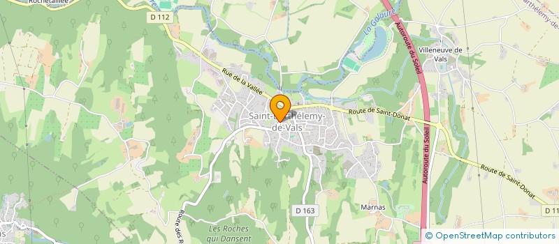 localisation de l'entreprise MONSIEUR FRANCK CHORIER  SAINT-BARTHELEMY-DE-VALS