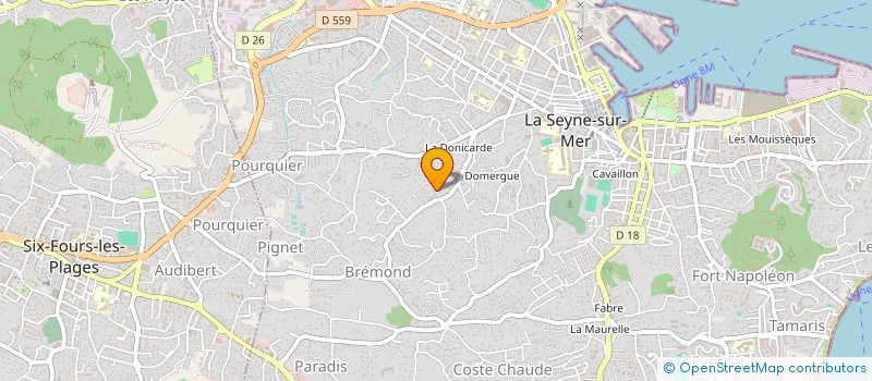 localisation de l'entreprise MONSIEUR FRANCK CHOUROT  LA SEYNE-SUR-MER