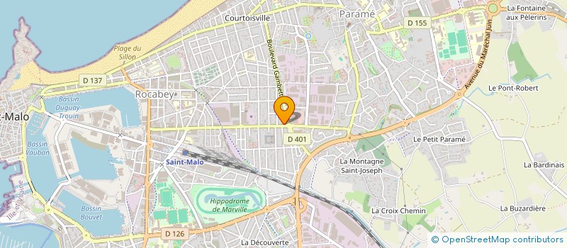 localisation de l'entreprise MONSIEUR FRANCK CHOUZENOUX  SAINT-MALO