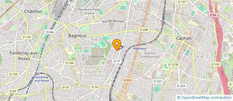 localisation de l'entreprise MONSIEUR FRANCK CINGALA-MATA  BAGNEUX