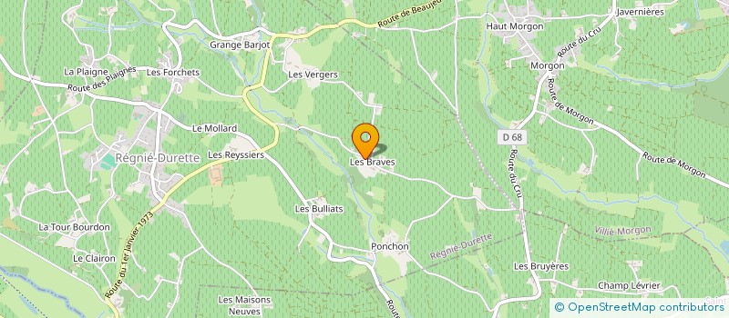 localisation de l'entreprise MONSIEUR FRANCK CINQUIN  REGNIE-DURETTE