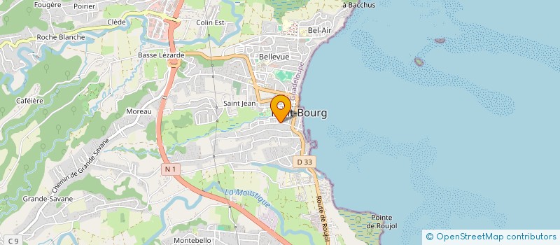 localisation de l'entreprise MONSIEUR FRANCK CLAUSIER  BAIE-MAHAULT