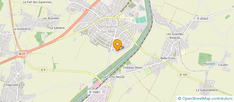 localisation de l'entreprise MONSIEUR FRANCK CLEMENCEAU  DOMPIERRE-SUR-MER