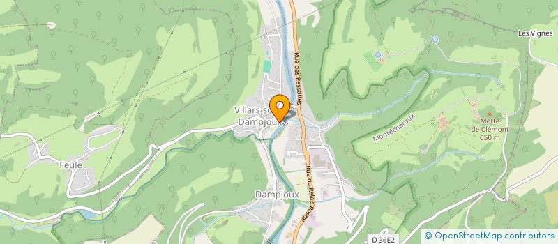 localisation de l'entreprise MONSIEUR FRANCK CLERC  VILLARS-SOUS-DAMPJOUX