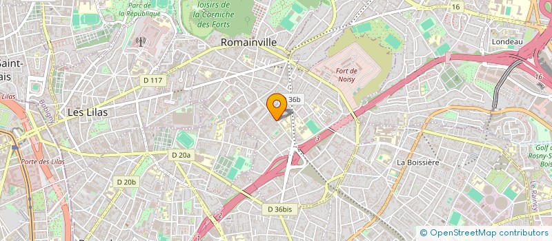localisation de l'entreprise MONSIEUR FRANCK CLERET à ROMAINVILLE