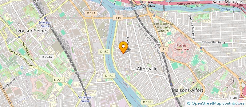 localisation de l'entreprise MONSIEUR FRANCK CLORAINDE à ALFORTVILLE