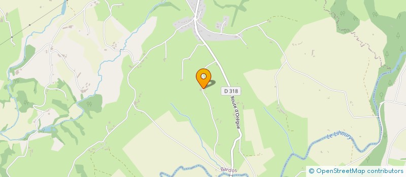 localisation de l'entreprise MONSIEUR FRANCK CLUZEAU  BARDOS