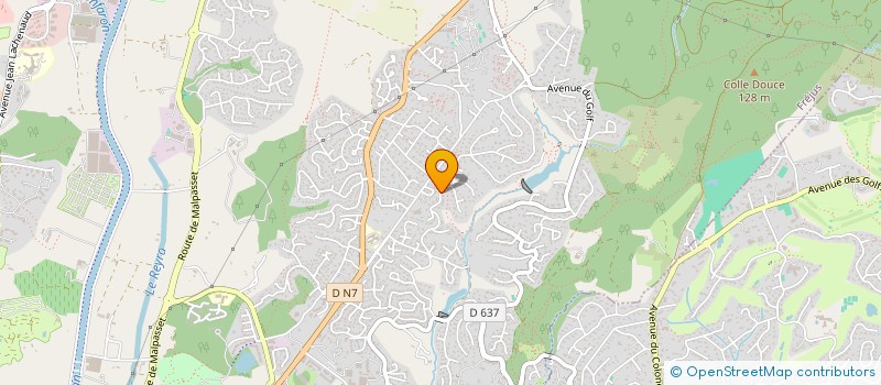 localisation de l'entreprise MONSIEUR FRANCK CLUZEL  FREJUS