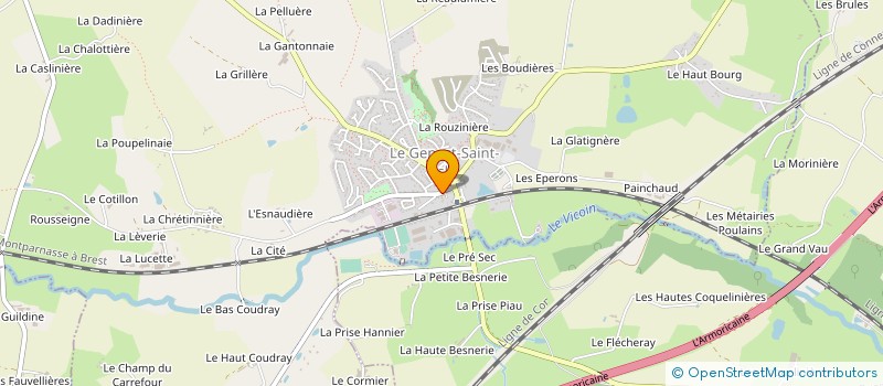 localisation de l'entreprise MONSIEUR FRANCK COCHAIN  LE GENEST-SAINT-ISLE