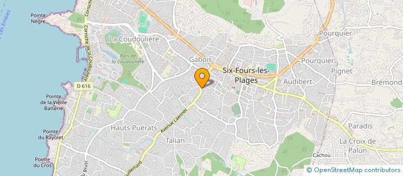localisation de l'entreprise MONSIEUR FRANCK COLLIGNON à SIX-FOURS-LES-PLAGES