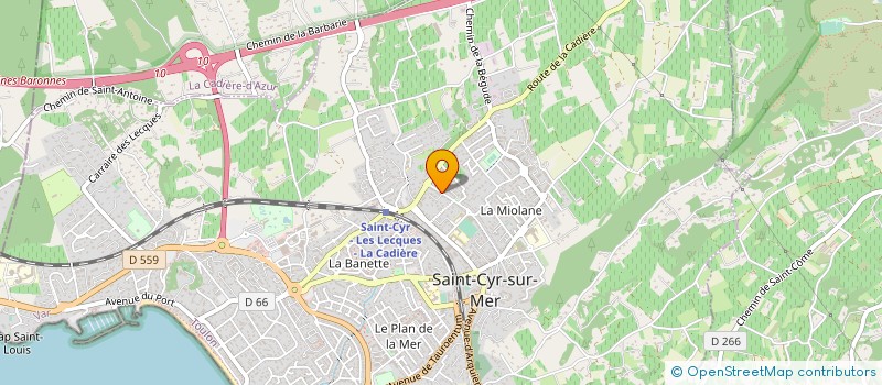 localisation de l'entreprise MONSIEUR FRANCK COLLORAFI à SAINT-CYR-SUR-MER