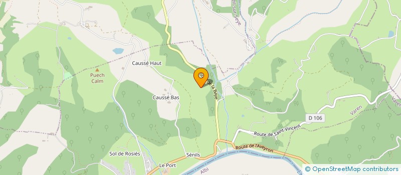 localisation de l'entreprise MONSIEUR FRANCK COLOMBIE  VERFEIL