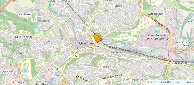 localisation de l'entreprise MONSIEUR FRANCK COMERE à QUIMPER