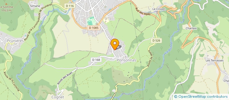 localisation de l'entreprise MONSIEUR FRANCK COMTE  PONSONNAS