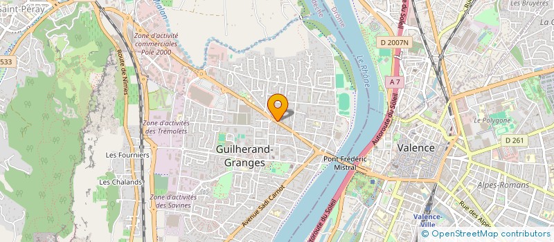 localisation de l'entreprise MONSIEUR FRANCK CONTY à MONTELIMAR