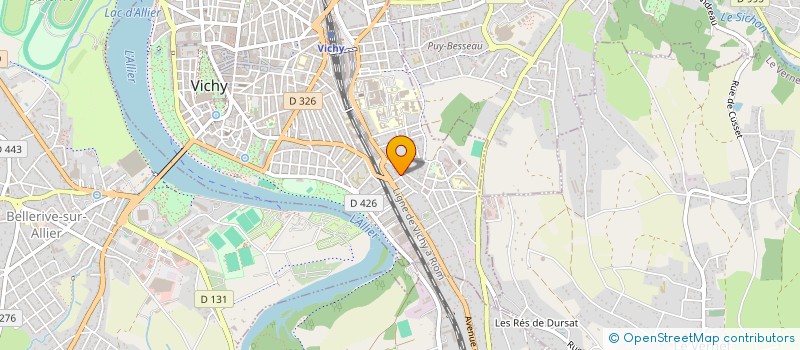 localisation de l'entreprise MONSIEUR FRANCK COPET à VICHY
