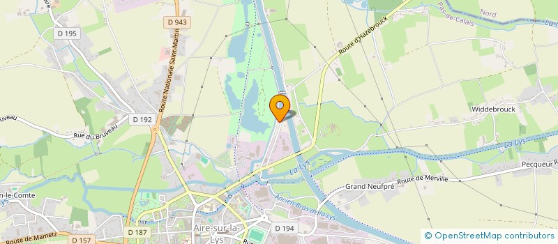 localisation de l'entreprise MONSIEUR FRANCK COQUEREL  AIRE-SUR-LA-LYS