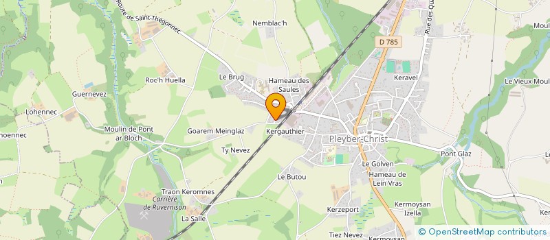 localisation de l'entreprise MONSIEUR FRANCK CORBEL  PLEYBER-CHRIST