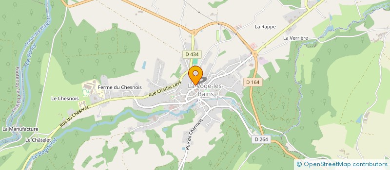 localisation de l'entreprise MONSIEUR FRANCK CORNEBOIS  LA VOGE-LES-BAINS