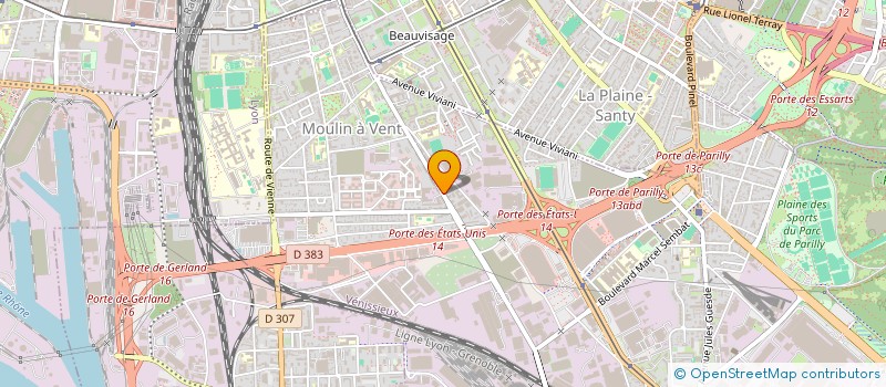 localisation de l'entreprise MONSIEUR FRANCK CORSETTI  VENISSIEUX