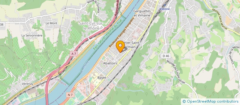 localisation de l'entreprise MONSIEUR FRANCK COSTER à VIENNE