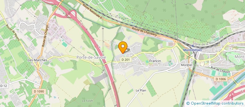 localisation de l'entreprise MONSIEUR FRANCK COTINEAU  PORTE-DE-SAVOIE