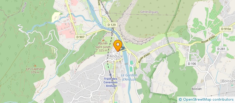 localisation de l'entreprise MONSIEUR FRANCK COTTET-EMARD à ANDUZE