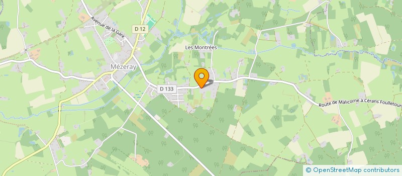 localisation de l'entreprise MONSIEUR FRANCK COUBARD à VILLAINES SOUS MALICORNE