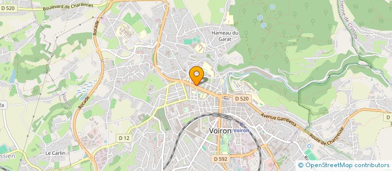 localisation de l'entreprise MONSIEUR FRANCK COUDANNE à VOIRON