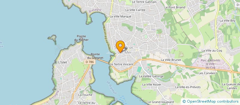 localisation de l'entreprise MONSIEUR FRANCK COUDREAU  SAINT-BRIAC-SUR-MER