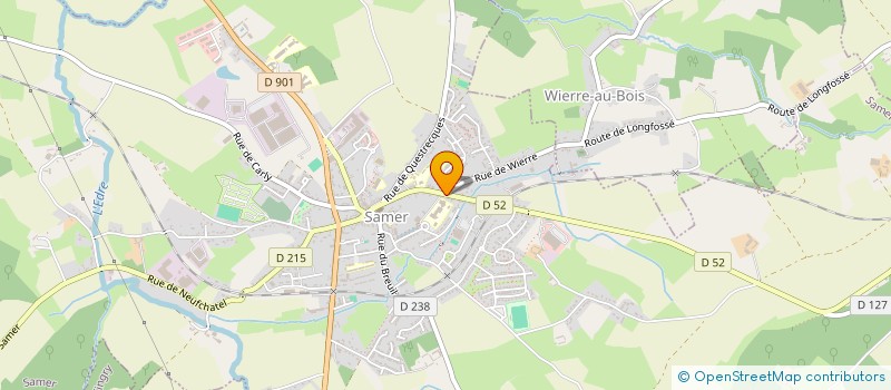 localisation de l'entreprise MONSIEUR FRANCK COUPET  SAMER