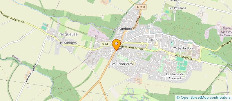 localisation de l'entreprise MONSIEUR FRANCK COURCHAMP  LIMOURS