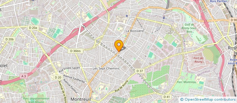 localisation de l'entreprise MONSIEUR FRANCK COURTEL à MONTREUIL