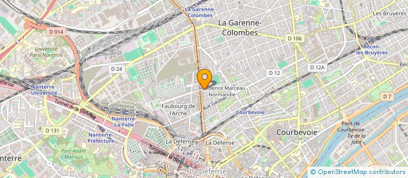 localisation de l'entreprise MONSIEUR FRANCK COURTOIS  COURBEVOIE