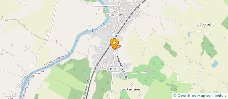 localisation de l'entreprise MONSIEUR FRANCK COUSIN à MORANNES SUR SARTHE-DAUMERAY