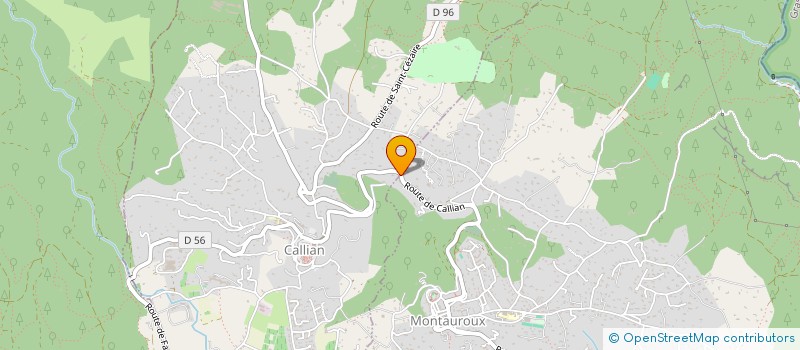 localisation de l'entreprise MONSIEUR FRANCK CREUZEVAULT  MONTAUROUX