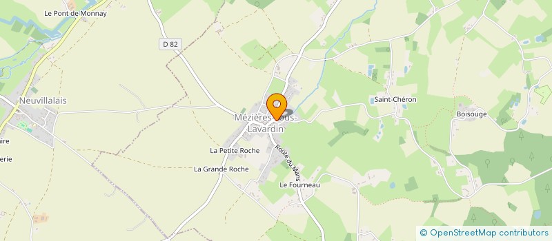 localisation de l'entreprise MONSIEUR FRANCK CRIBIER  MEZIERES-SOUS-LAVARDIN