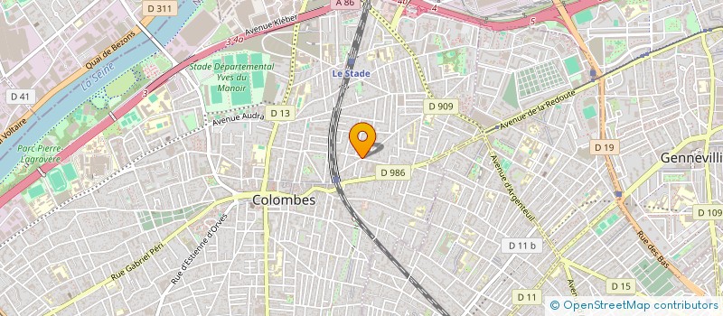 localisation de l'entreprise MONSIEUR FRANCK CRONIER  COLOMBES