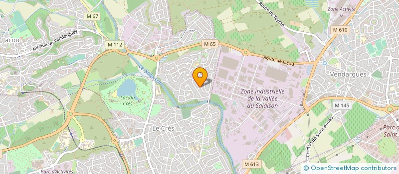 localisation de l'entreprise MONSIEUR FRANCK CRUVELLIER à LE CRES