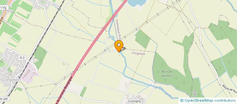 localisation de l'entreprise MONSIEUR FRANCK CUENIN  CORGOLOIN