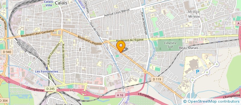 localisation de l'entreprise MONSIEUR FRANCK CULNARD  CALAIS