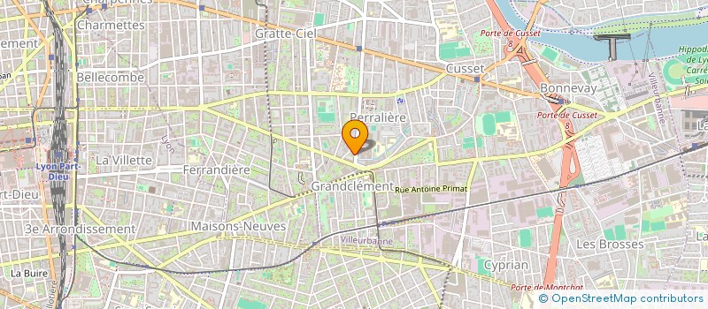 localisation de l'entreprise MONSIEUR FRANCK CURIEN  VILLEURBANNE