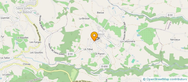 localisation de l'entreprise MONSIEUR FRANCK CURIOTTI à SAINT-JULIEN-SUR-BIBOST