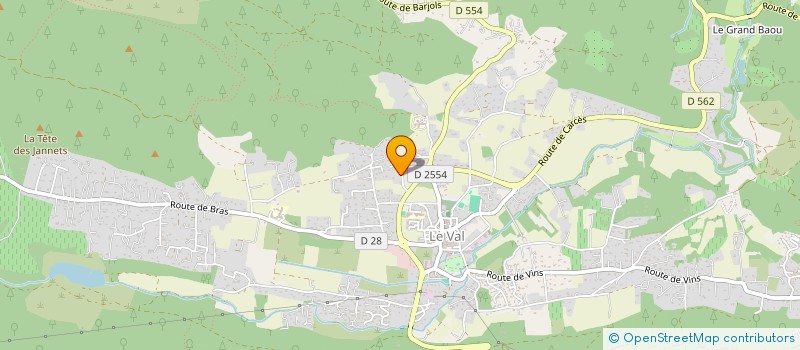localisation de l'entreprise MONSIEUR FRANCK CURLI à LE VAL